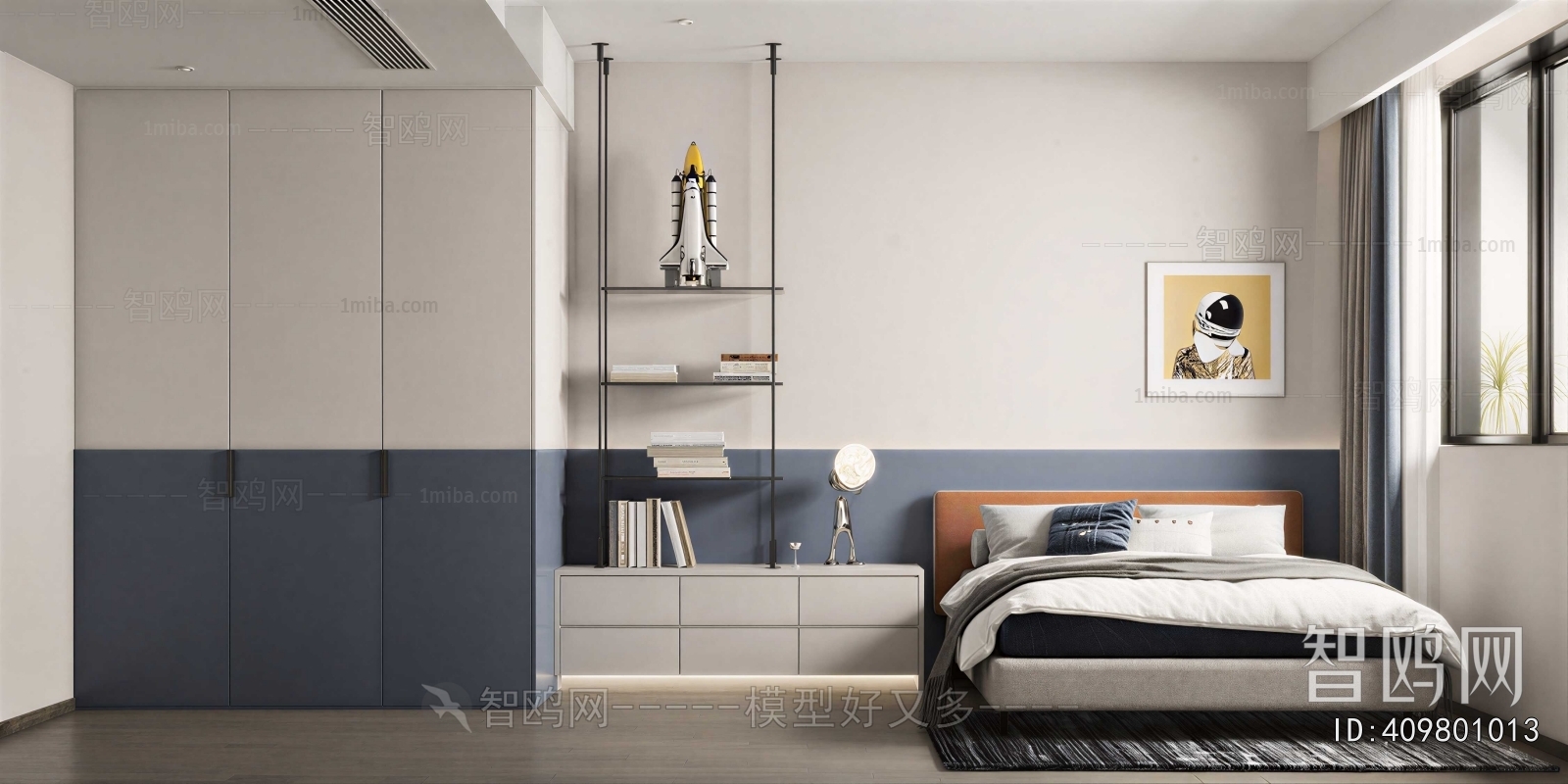 Modern Boy's Room And Son's Room