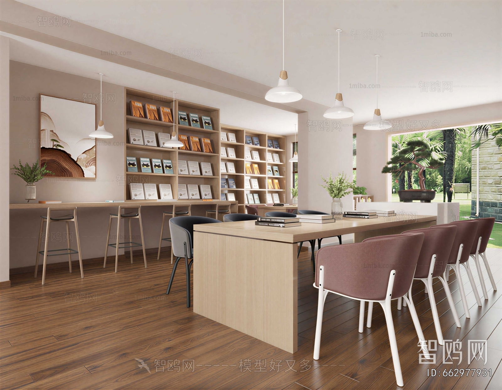 Modern Bookstore Book Bar