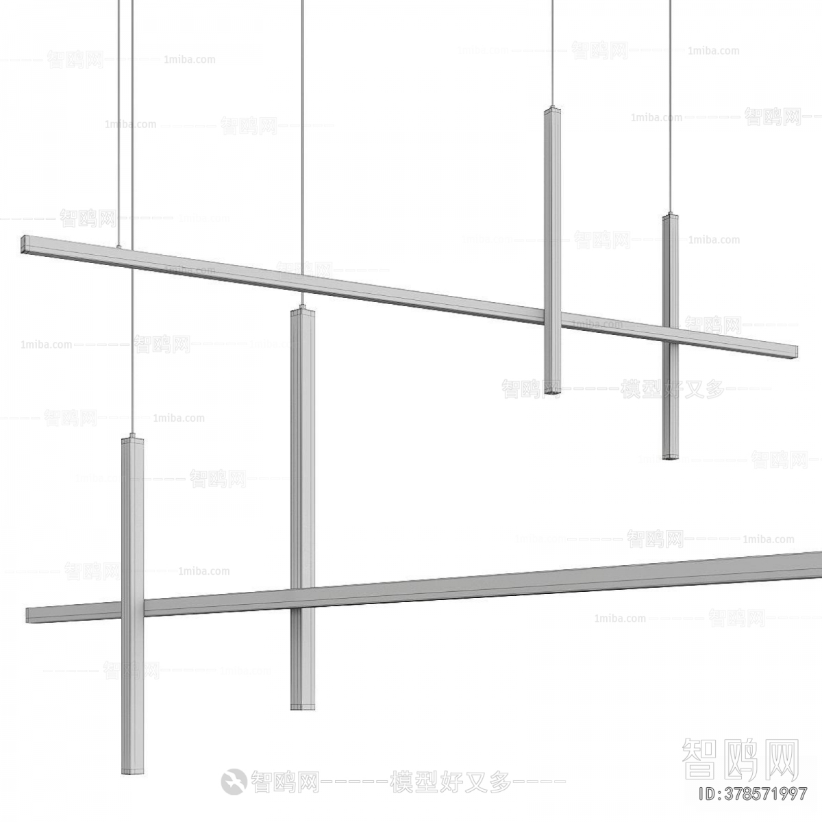 Modern Long Chandelier