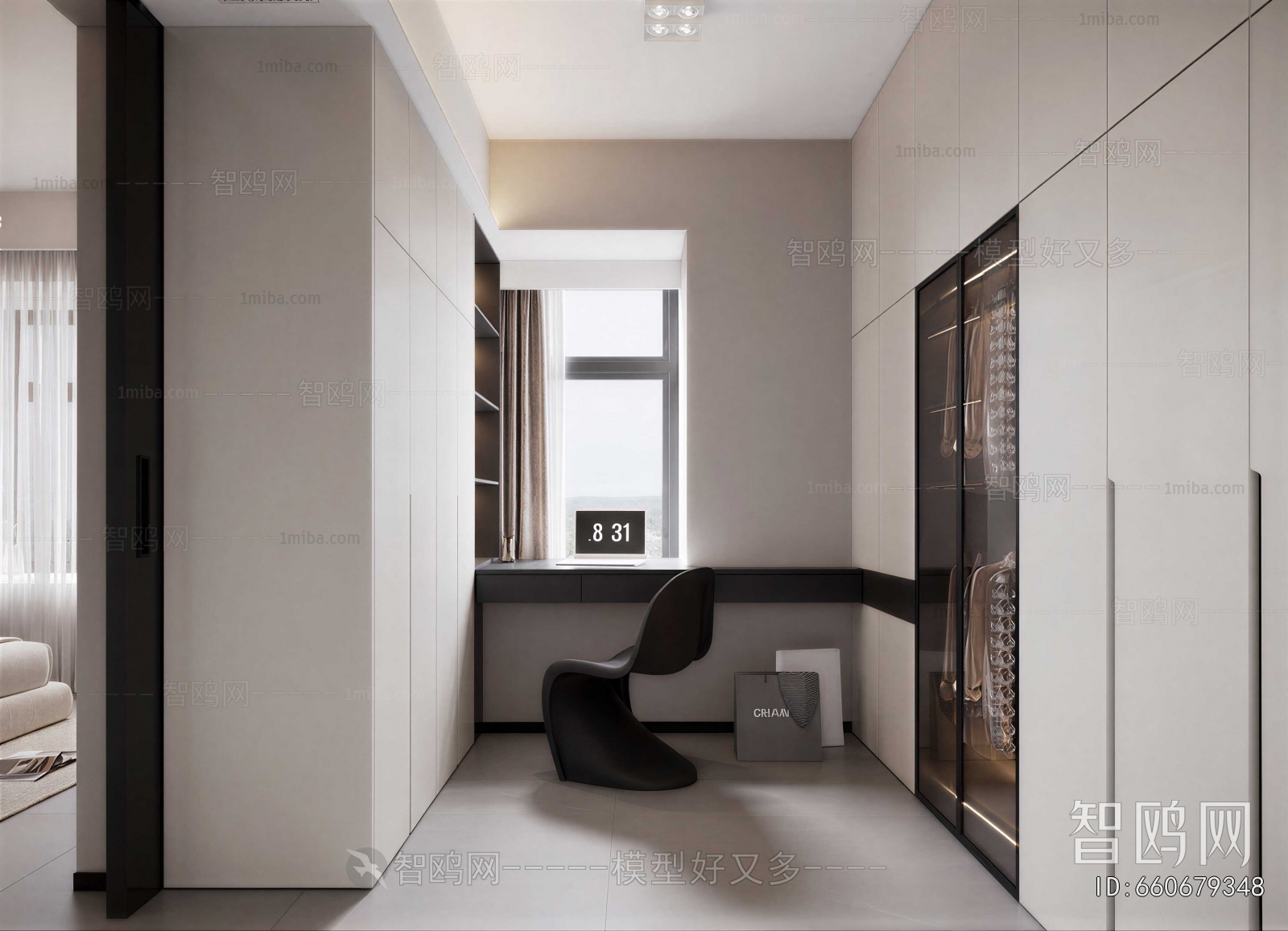 Modern Clothes Storage Area