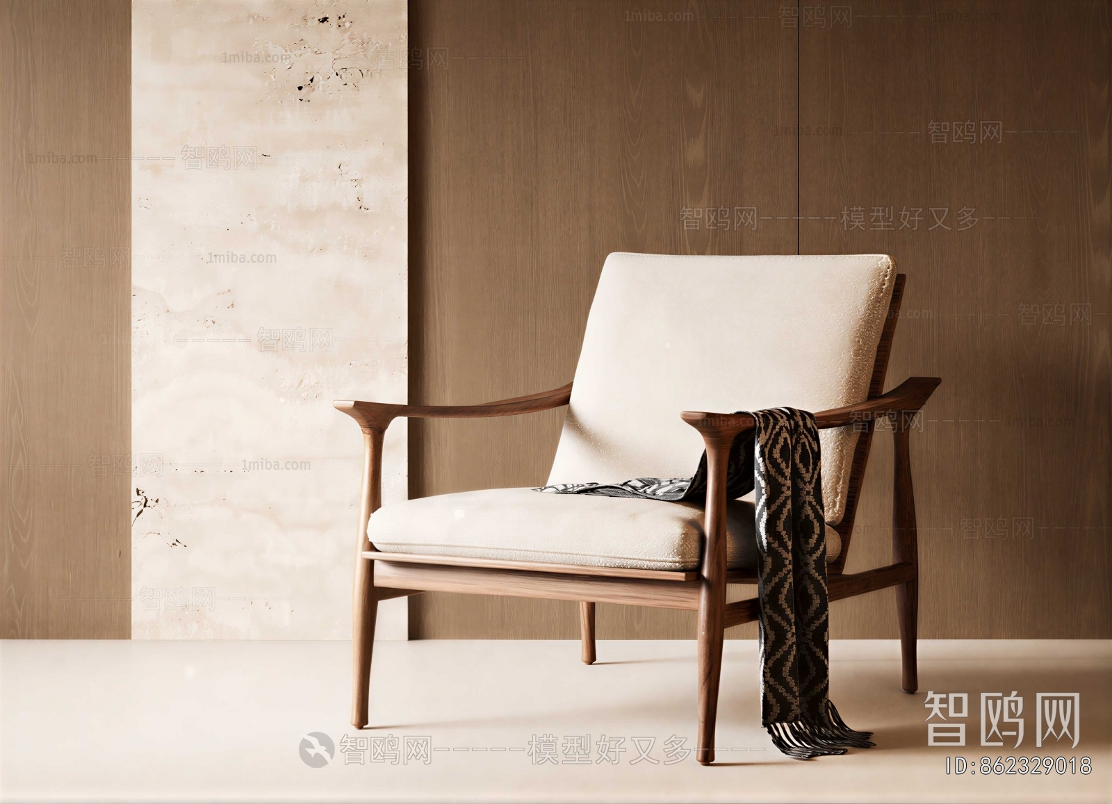 Wabi-sabi Style Lounge Chair