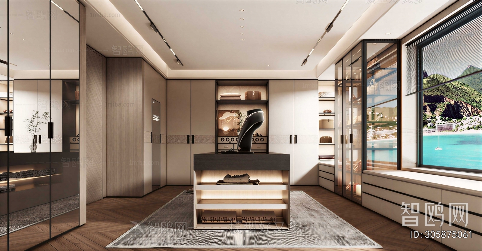 Modern Clothes Storage Area