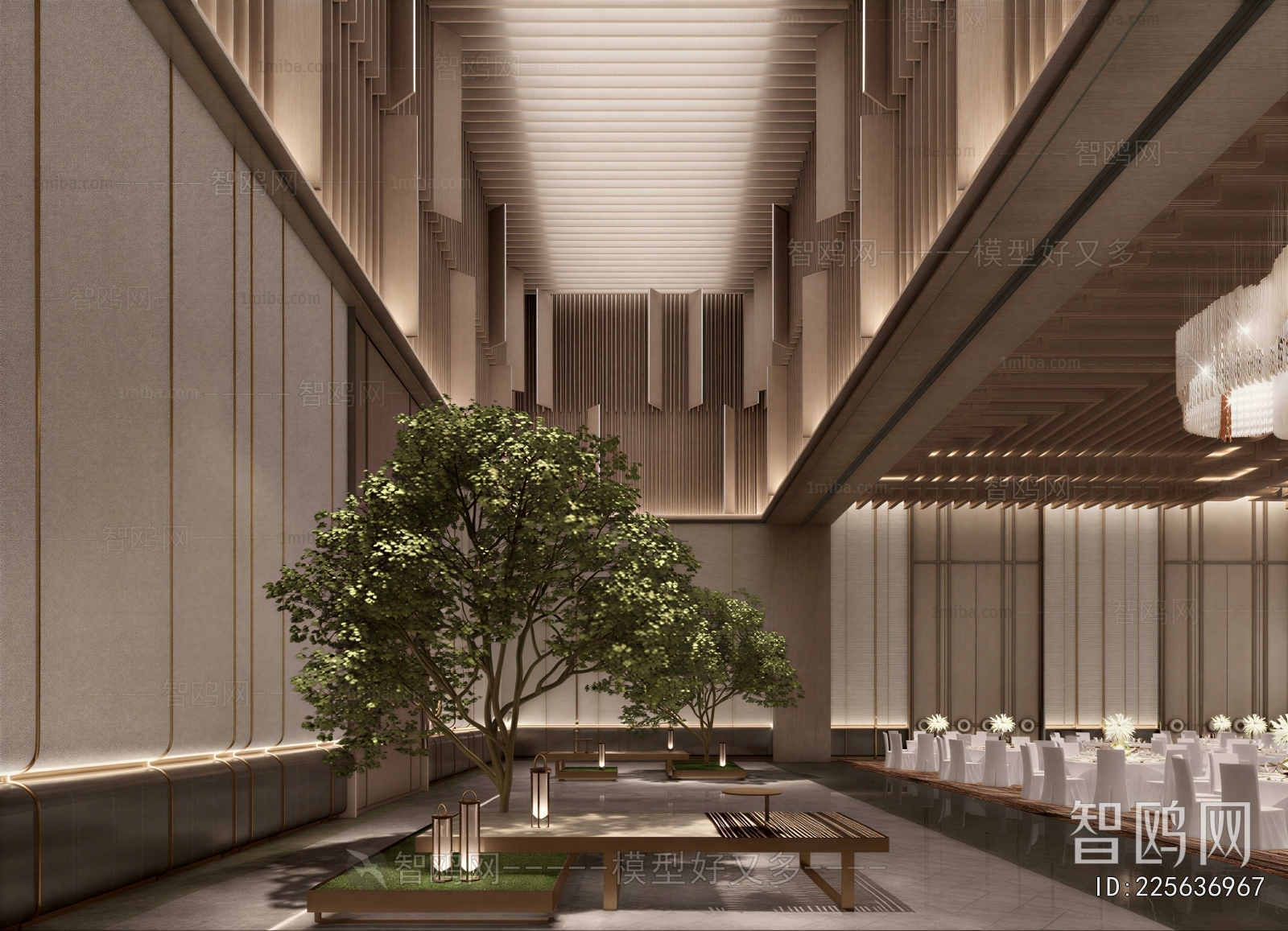 New Chinese Style Lobby Hall