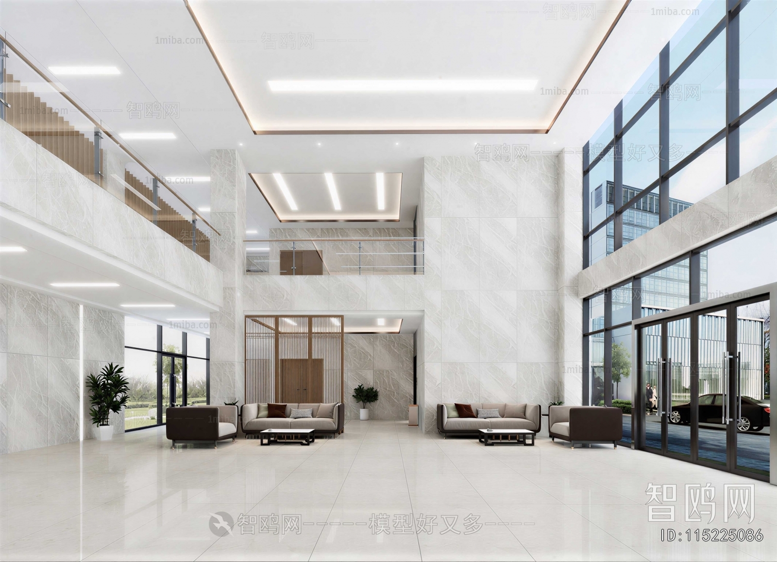 Modern Office Reception Desk