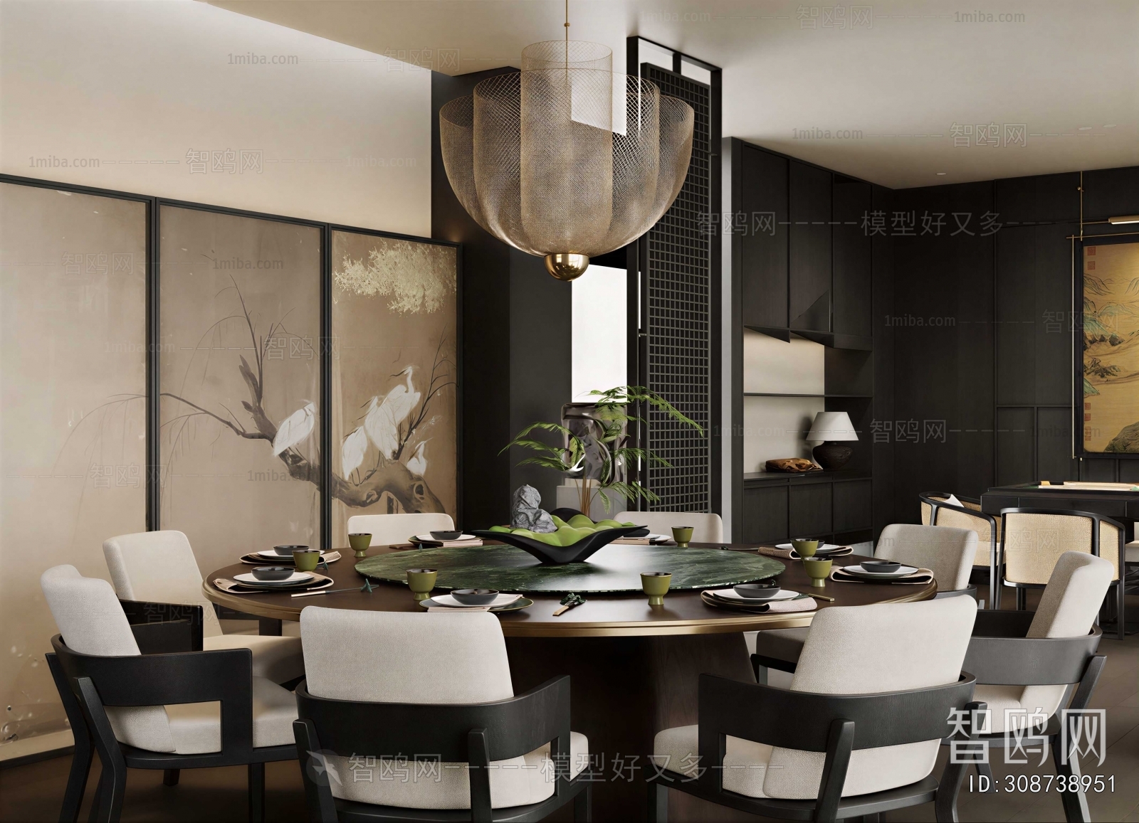 New Chinese Style Dining Room