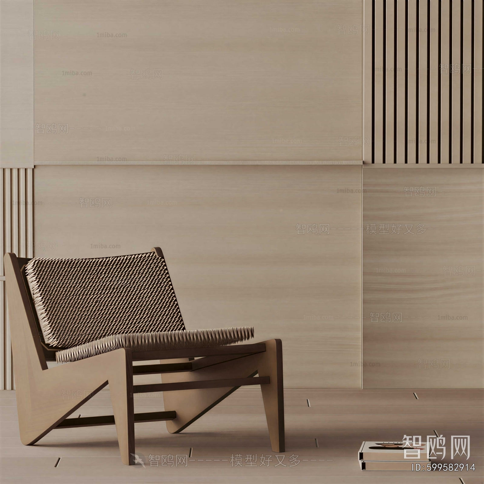 Wabi-sabi Style Lounge Chair