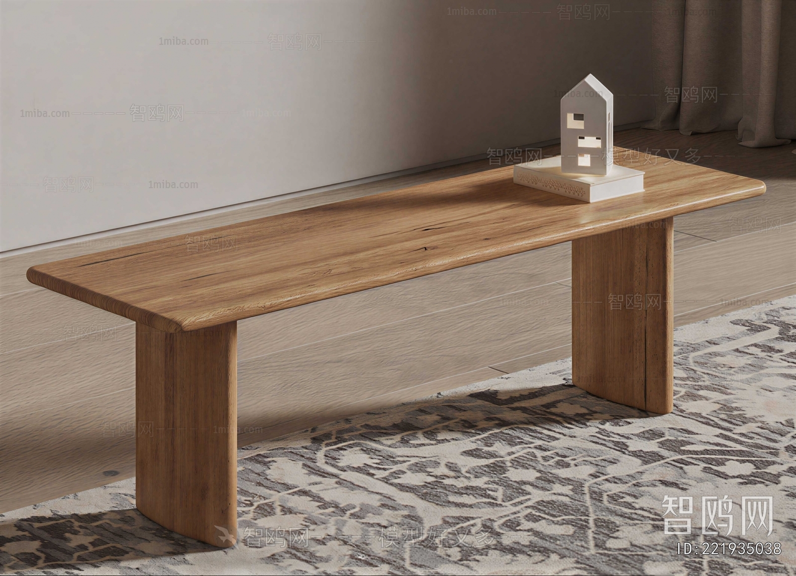 Modern Wooden Bench Or Stool