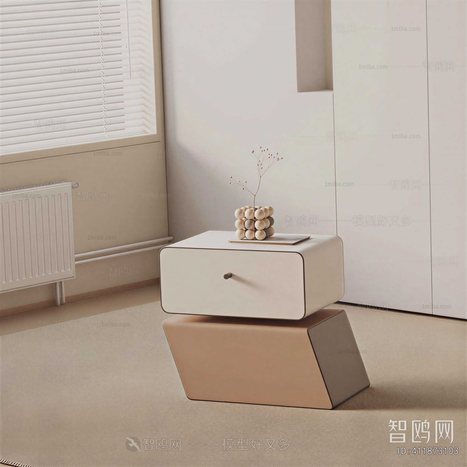 Modern Bedside Cupboard