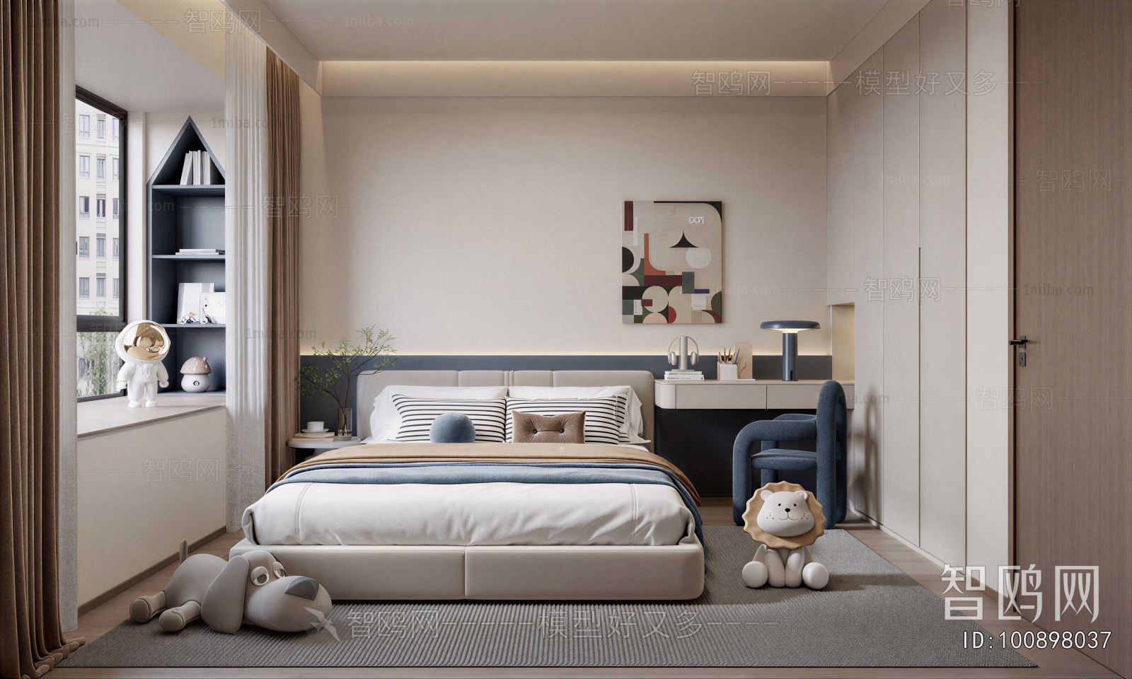 Modern Boy's Room And Son's Room