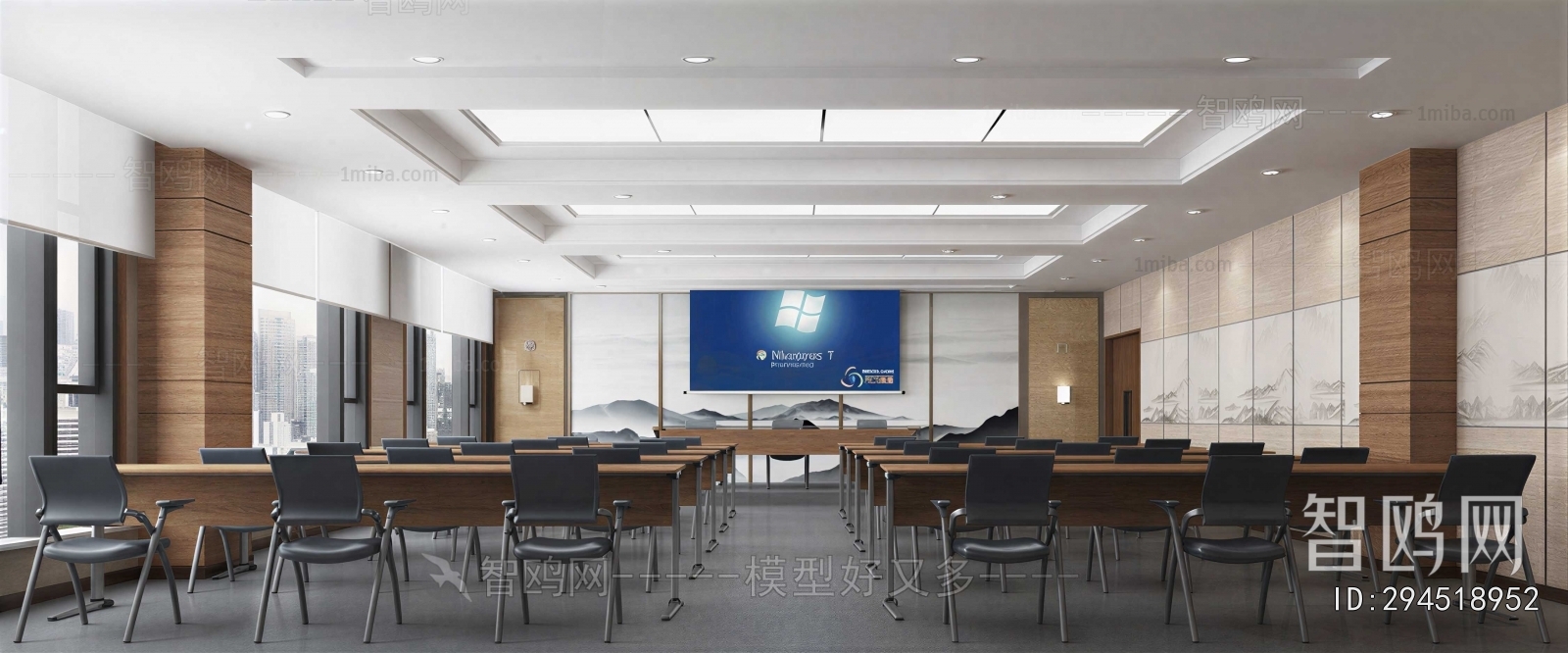 New Chinese Style Meeting Room