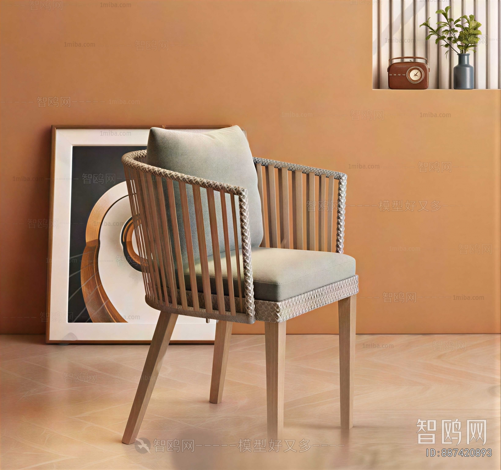 Wabi-sabi Style Lounge Chair