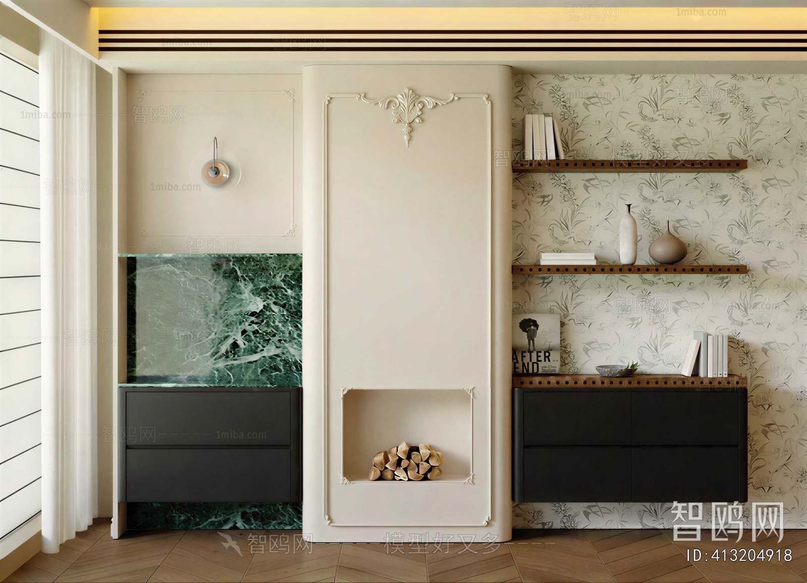 French Style TV Wall