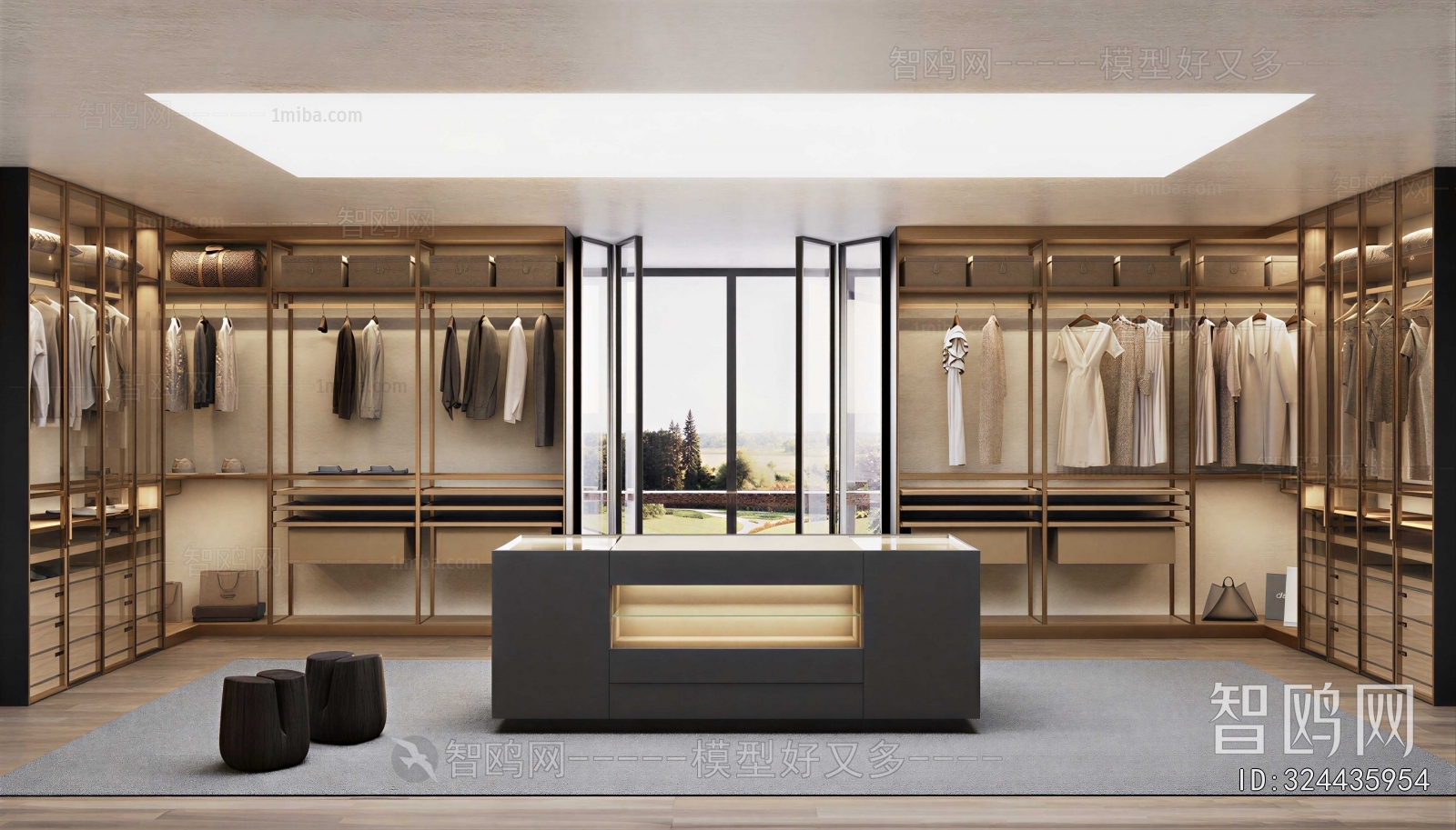 Modern Clothes Storage Area