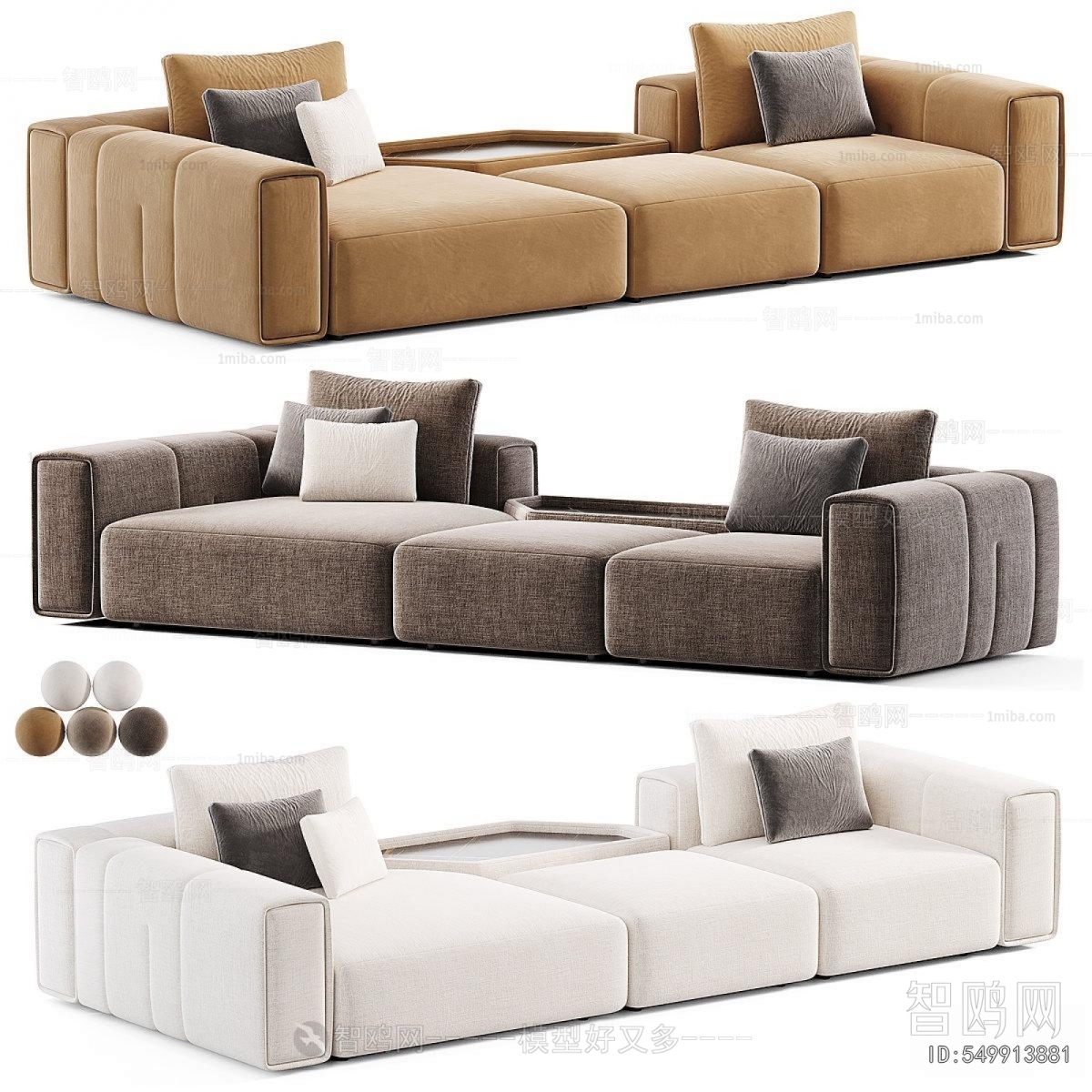 Modern Three-seat Sofa