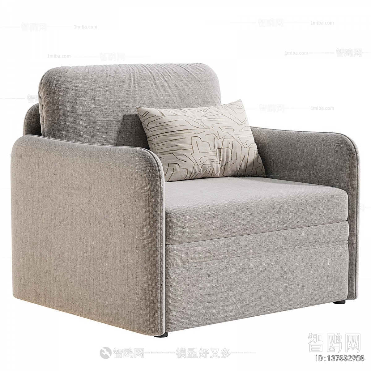 Simple European Style Single Sofa