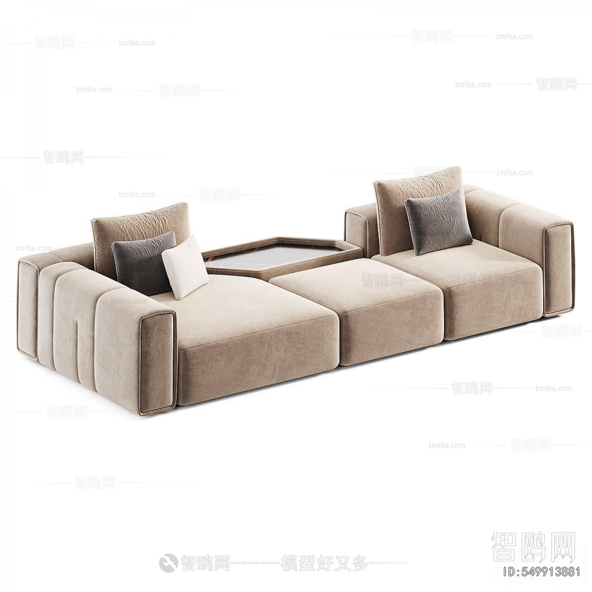 Modern Three-seat Sofa