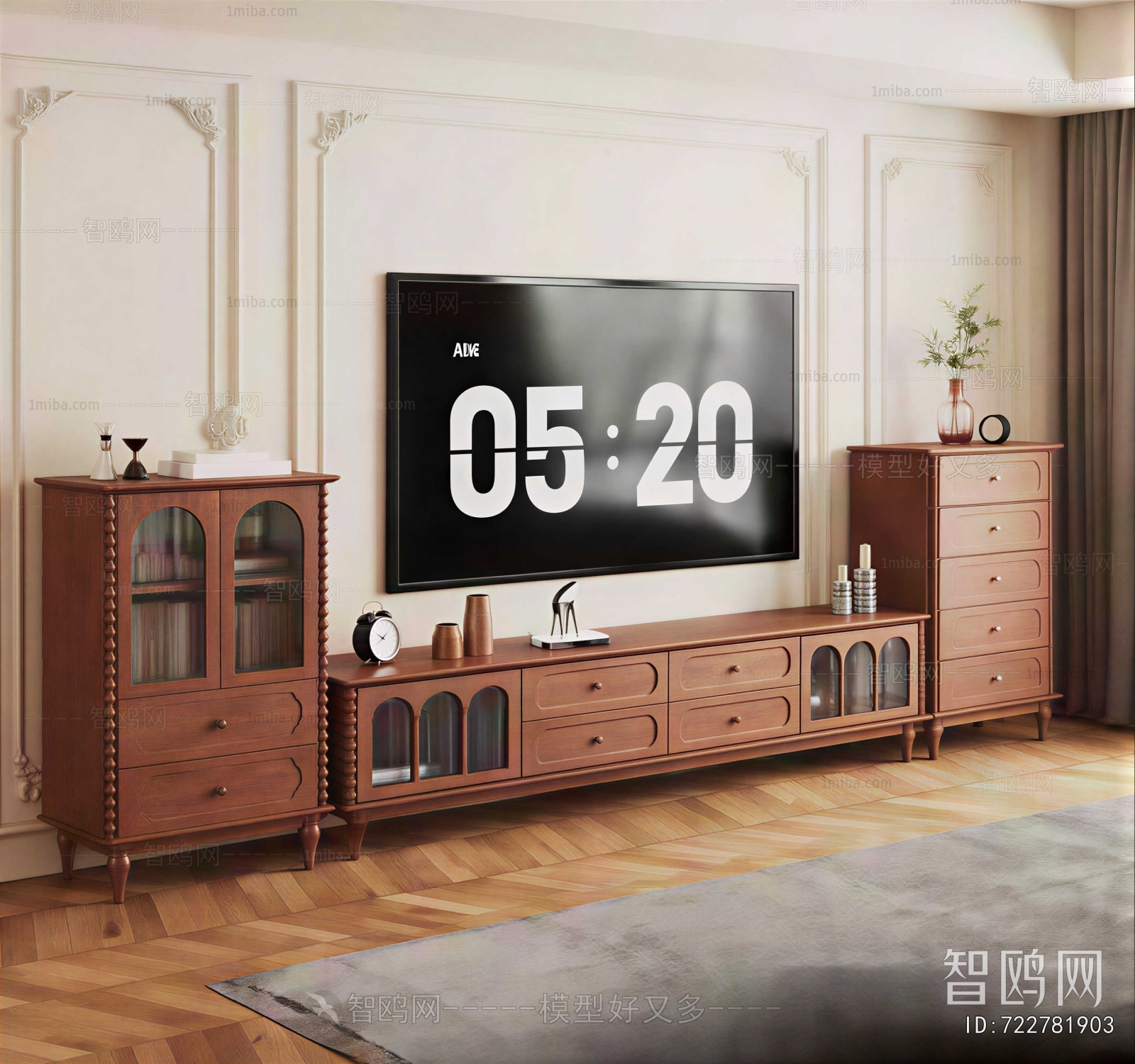 French Style TV Cabinet