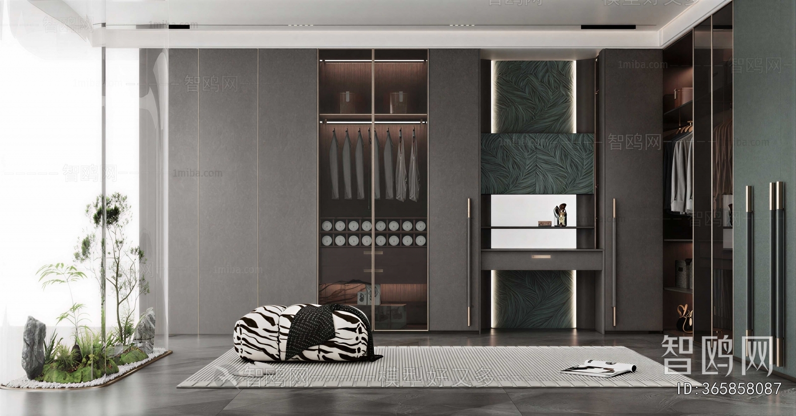 Modern Clothes Storage Area
