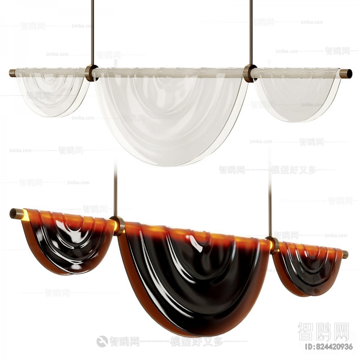 Modern Long Chandelier