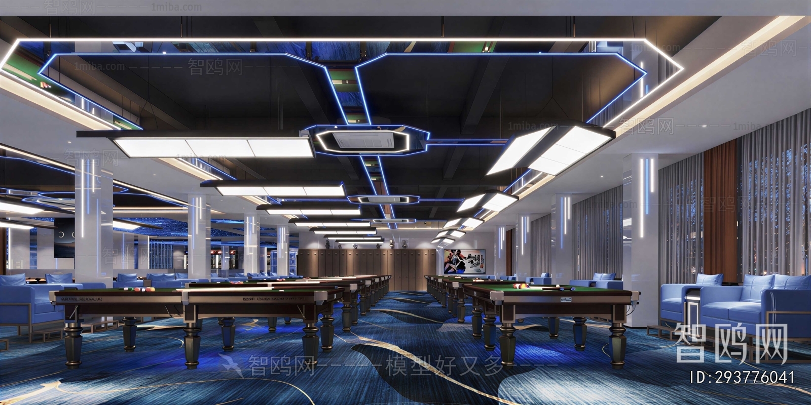 Modern Billiard Room