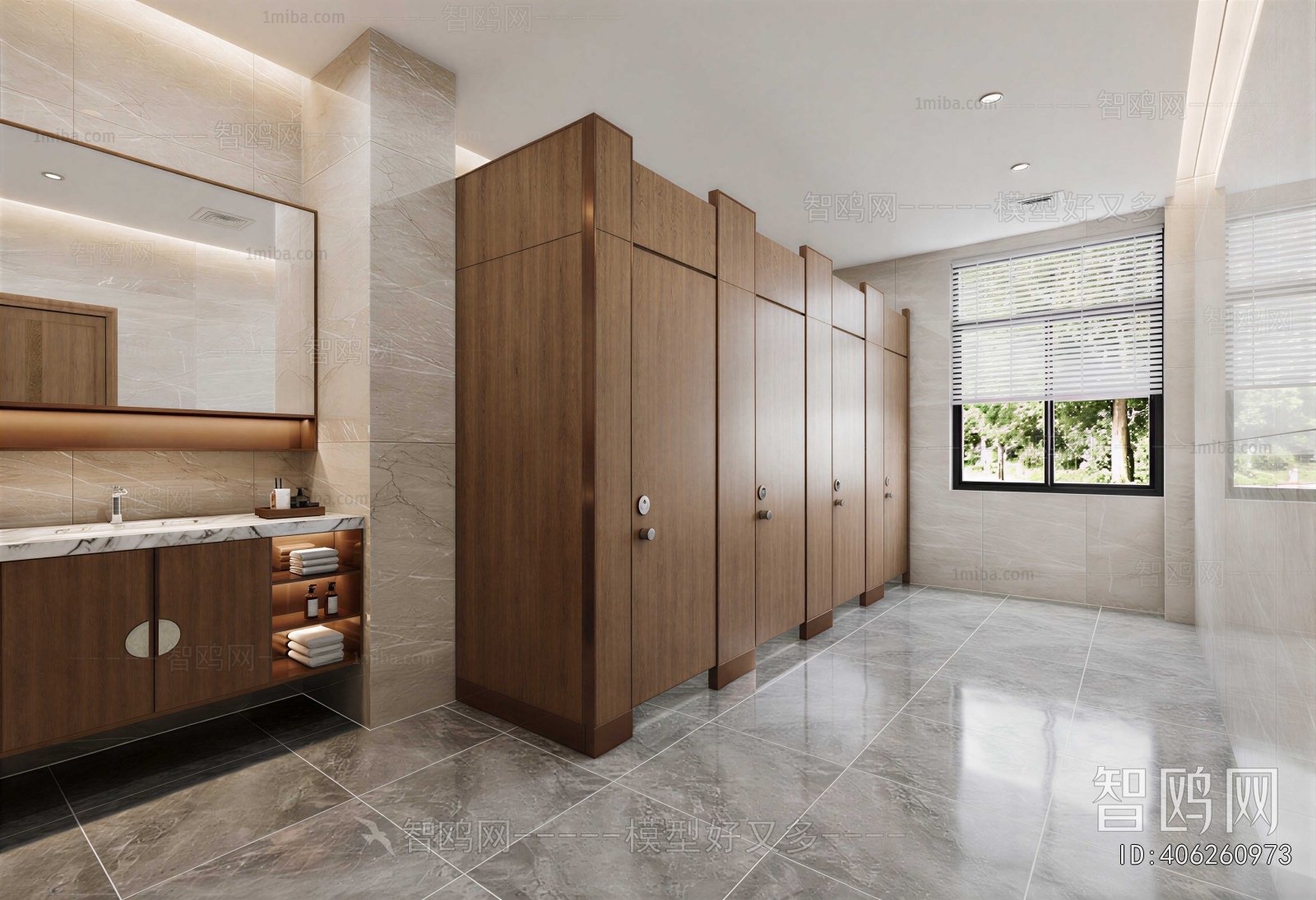 Modern Public Toilet