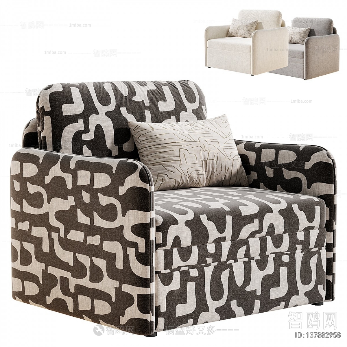 Simple European Style Single Sofa