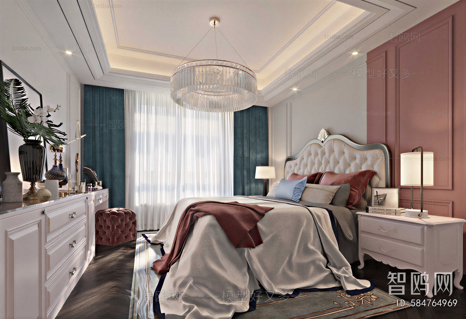 Simple European Style Girl's Room Daughter's Room