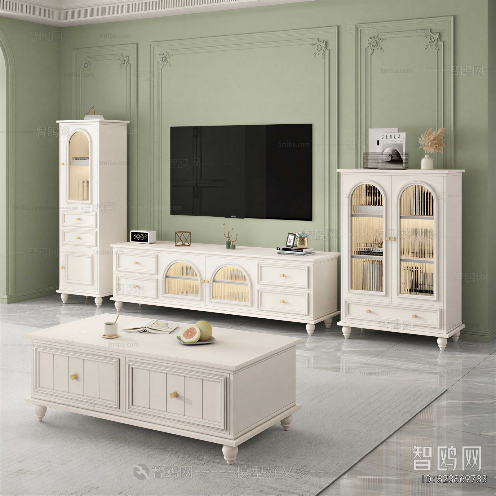 French Style TV Cabinet