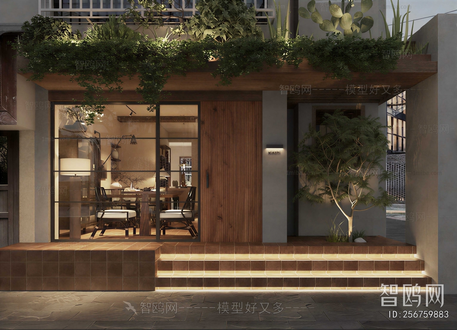 Wabi-sabi Style Facade Element