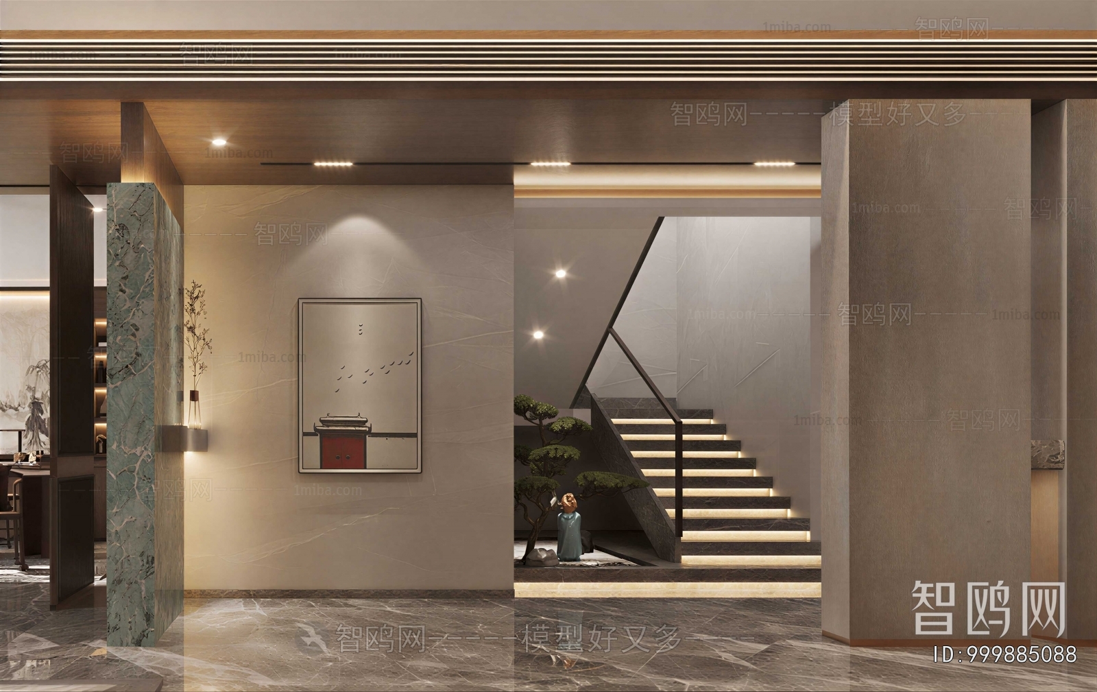 New Chinese Style Hallway