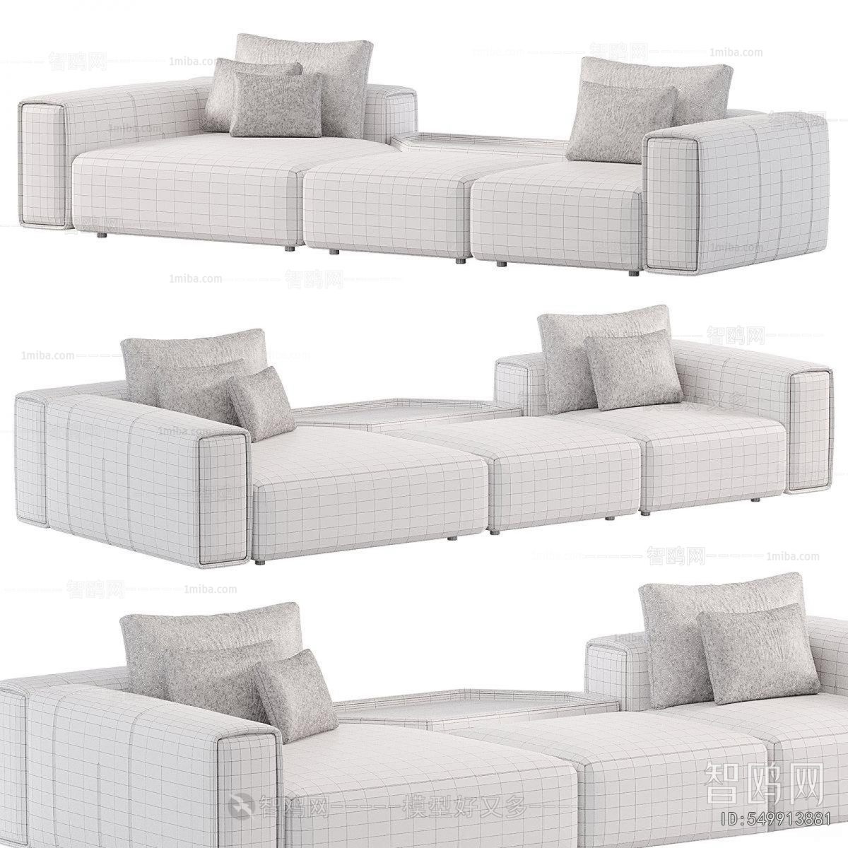 Modern Three-seat Sofa