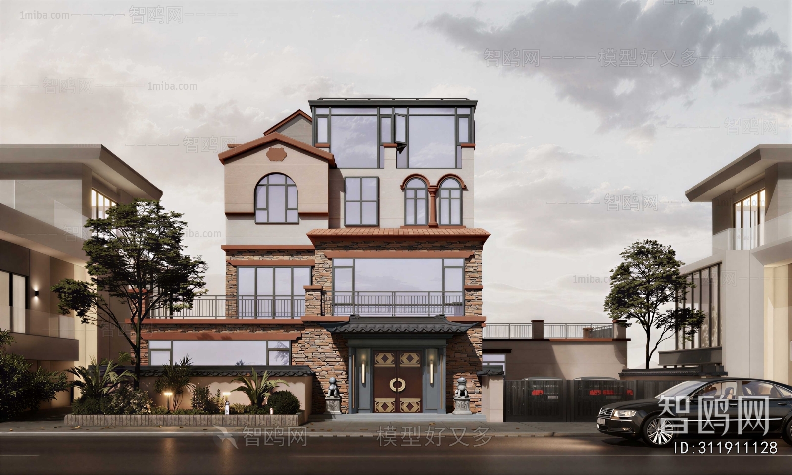 New Chinese Style Detached Villa