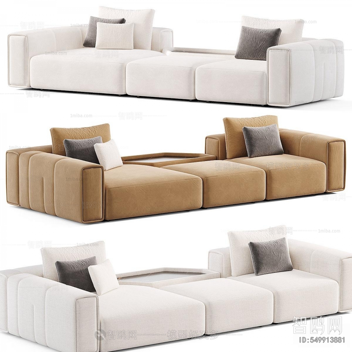 Modern Three-seat Sofa