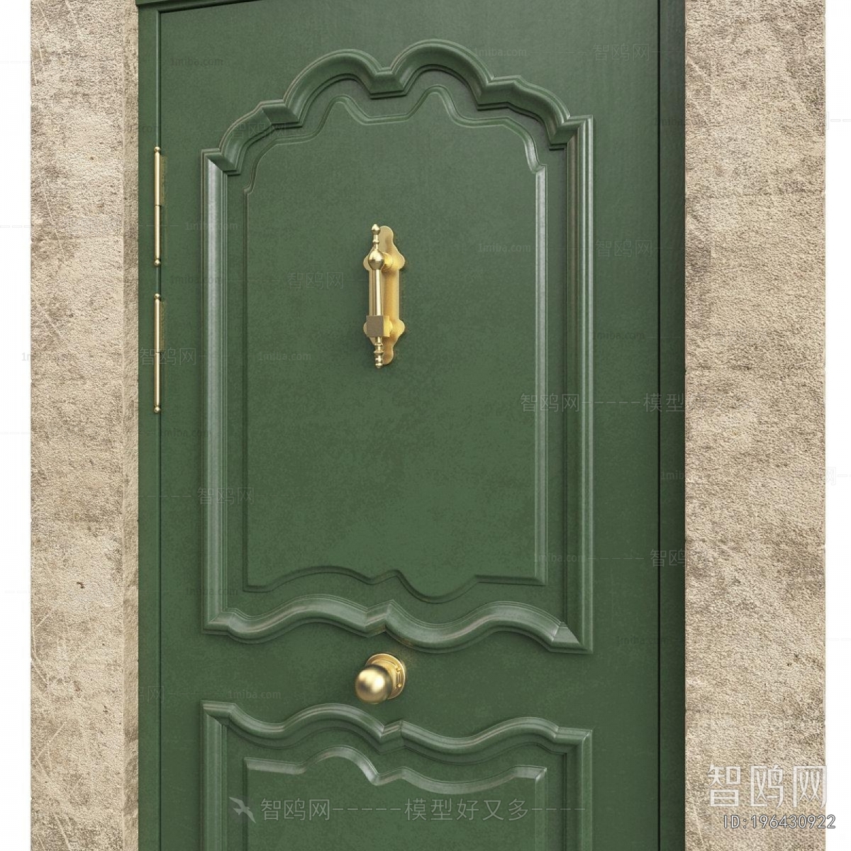 Retro Style Entrance Door