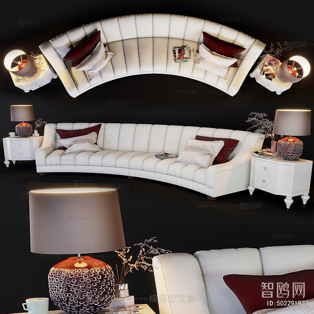 Modern Curved Sofa