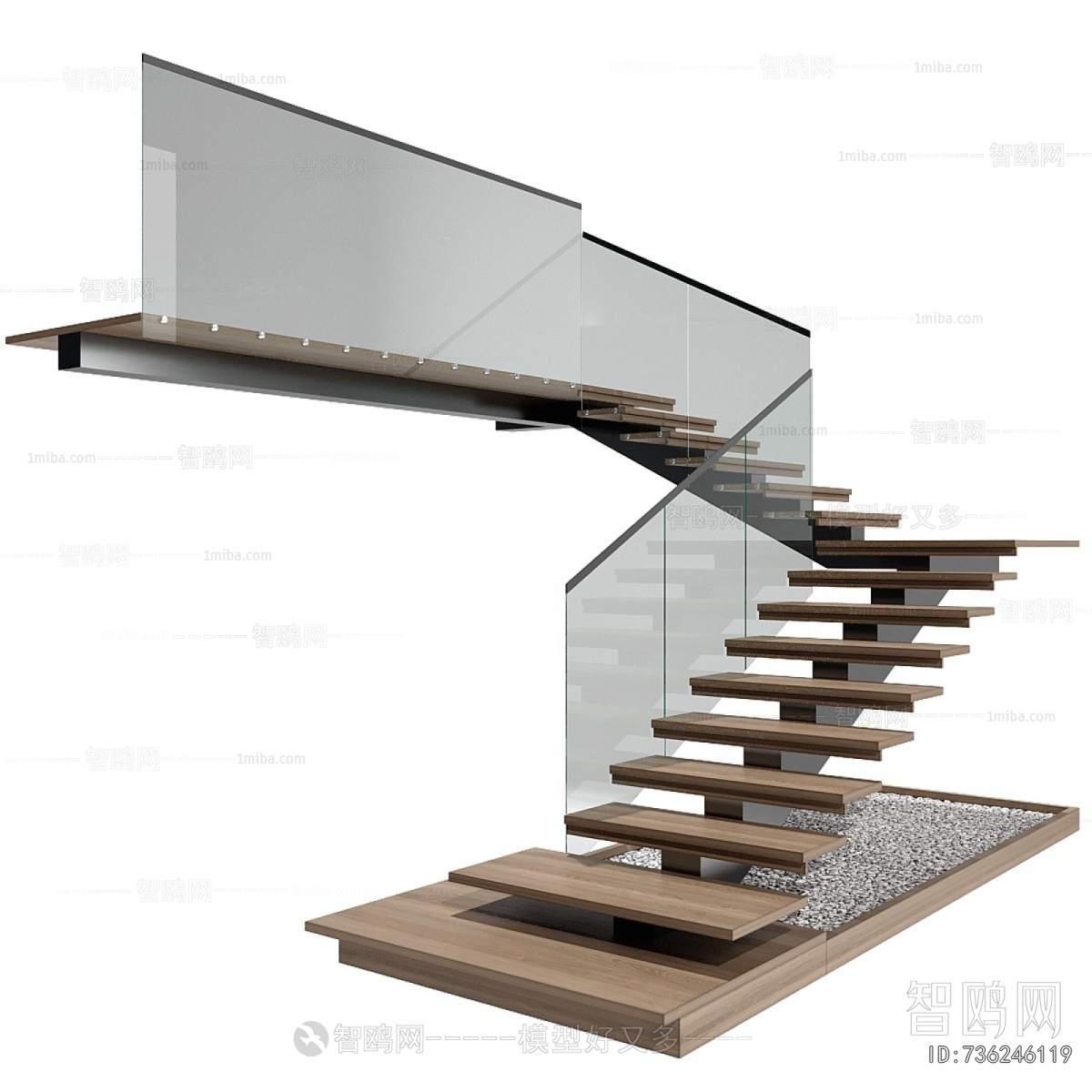 Industrial Style Stair Balustrade/elevator
