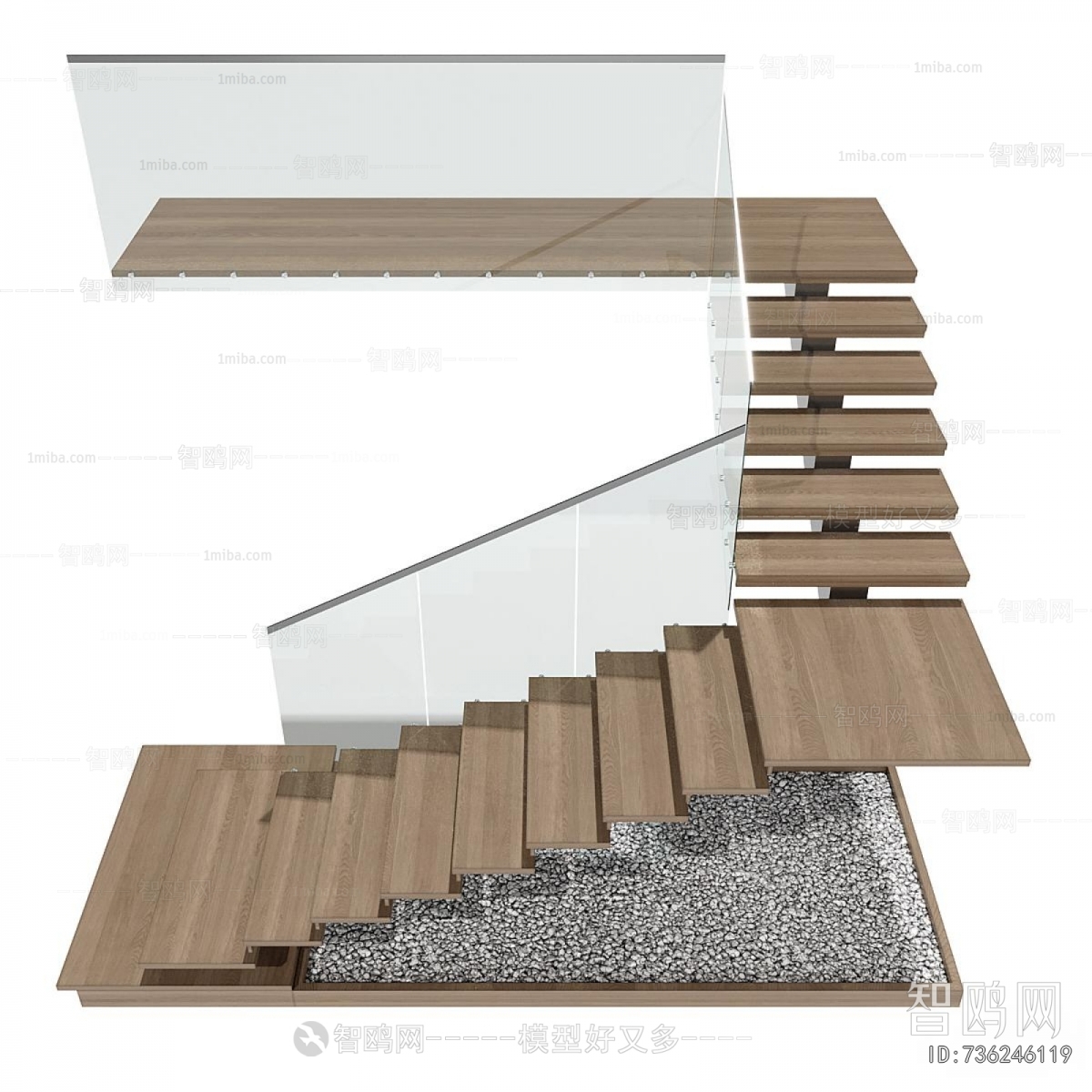 Industrial Style Stair Balustrade/elevator