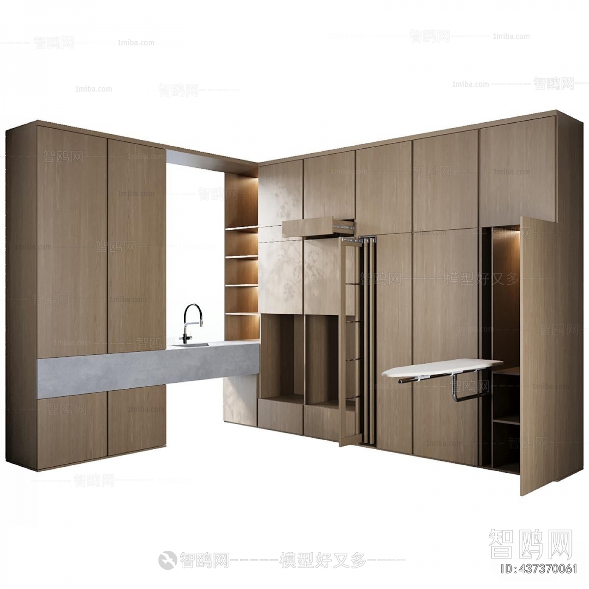 Modern Laundry Cabinet