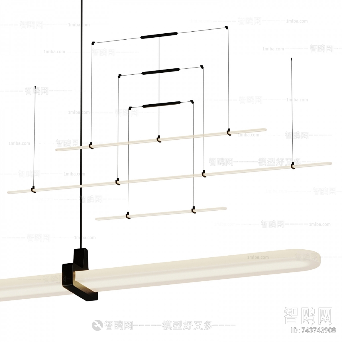 Modern Long Chandelier