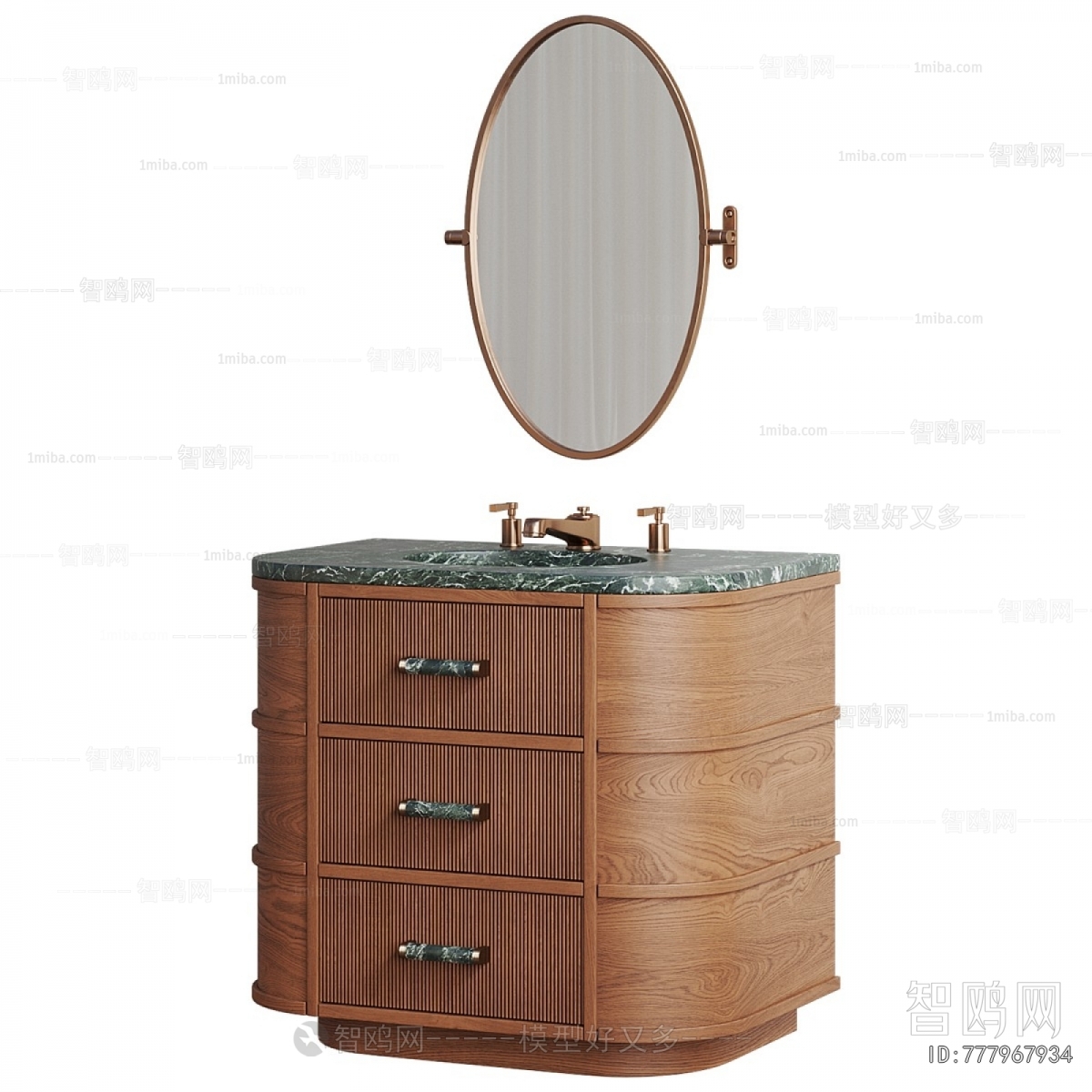 Simple European Style Bathroom Cabinet