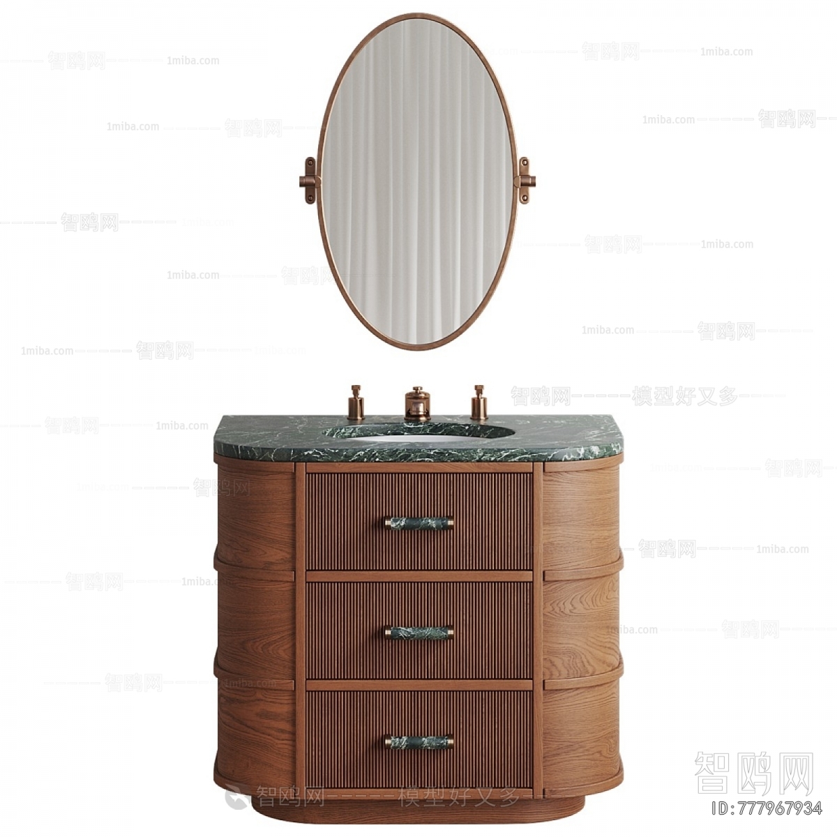 Simple European Style Bathroom Cabinet