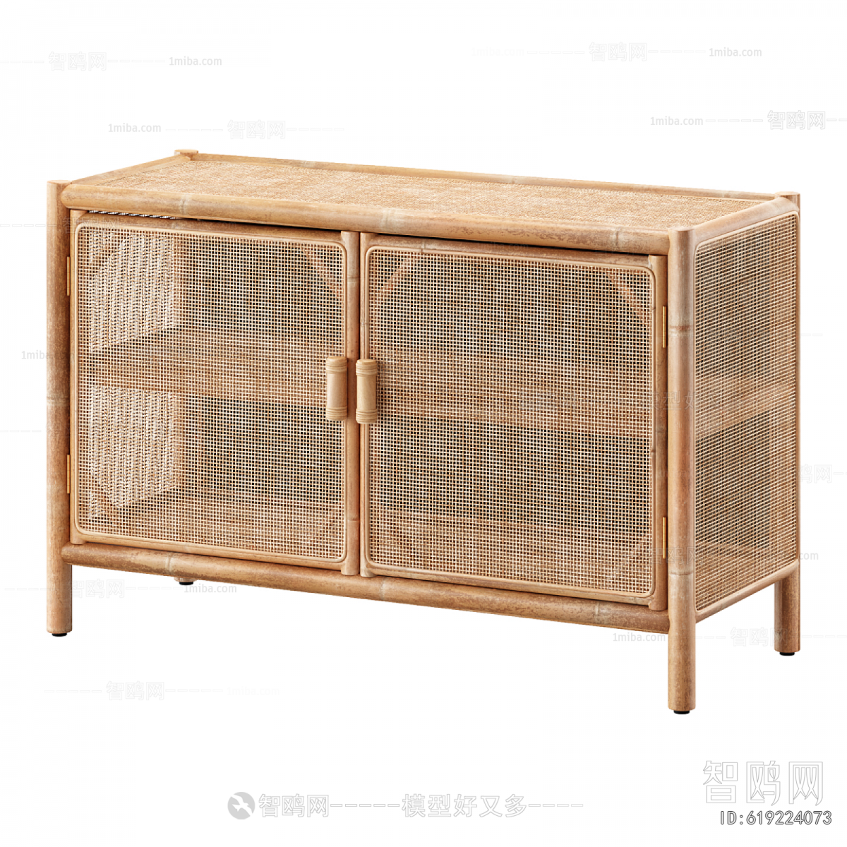 Wabi-sabi Style Decorative Cabinet