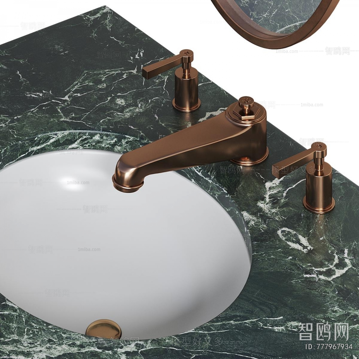 Simple European Style Bathroom Cabinet