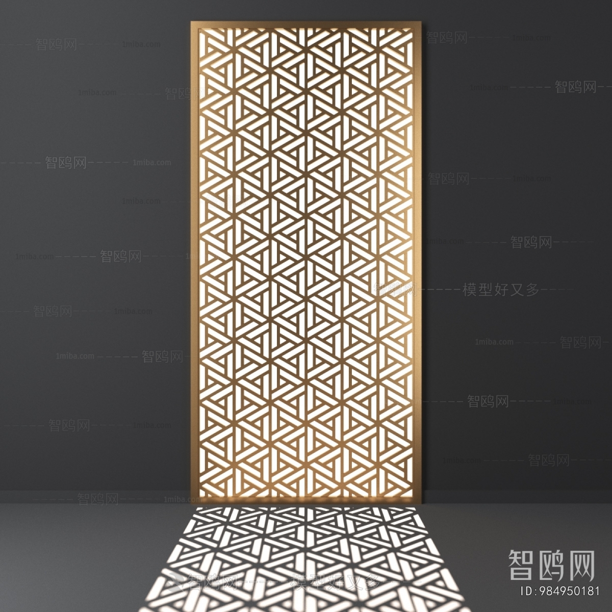 New Chinese Style Metal Screen Partition