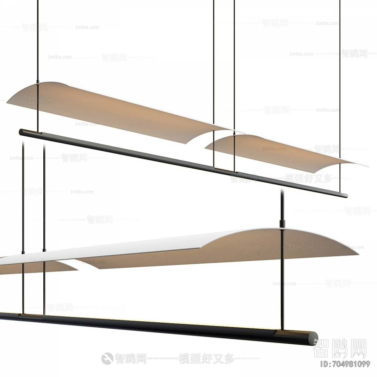 Modern Long Chandelier