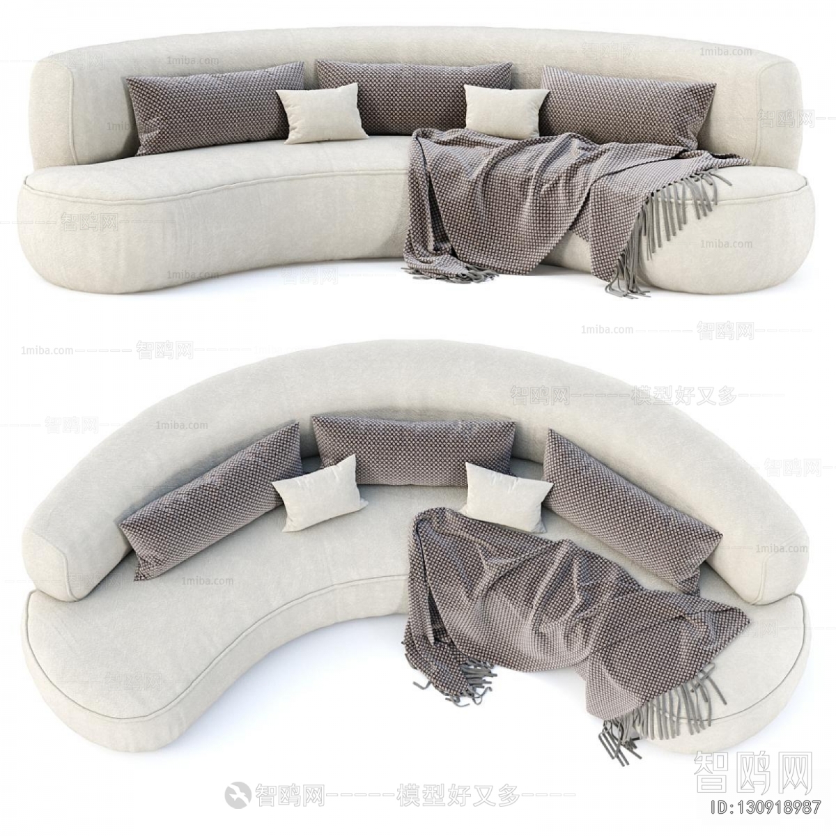 Modern Curved Sofa