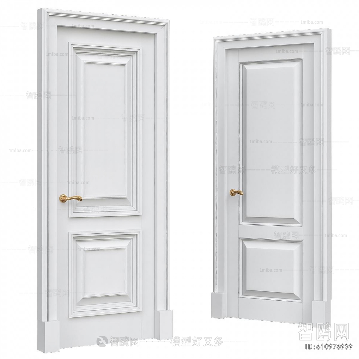 Simple European Style Single Door