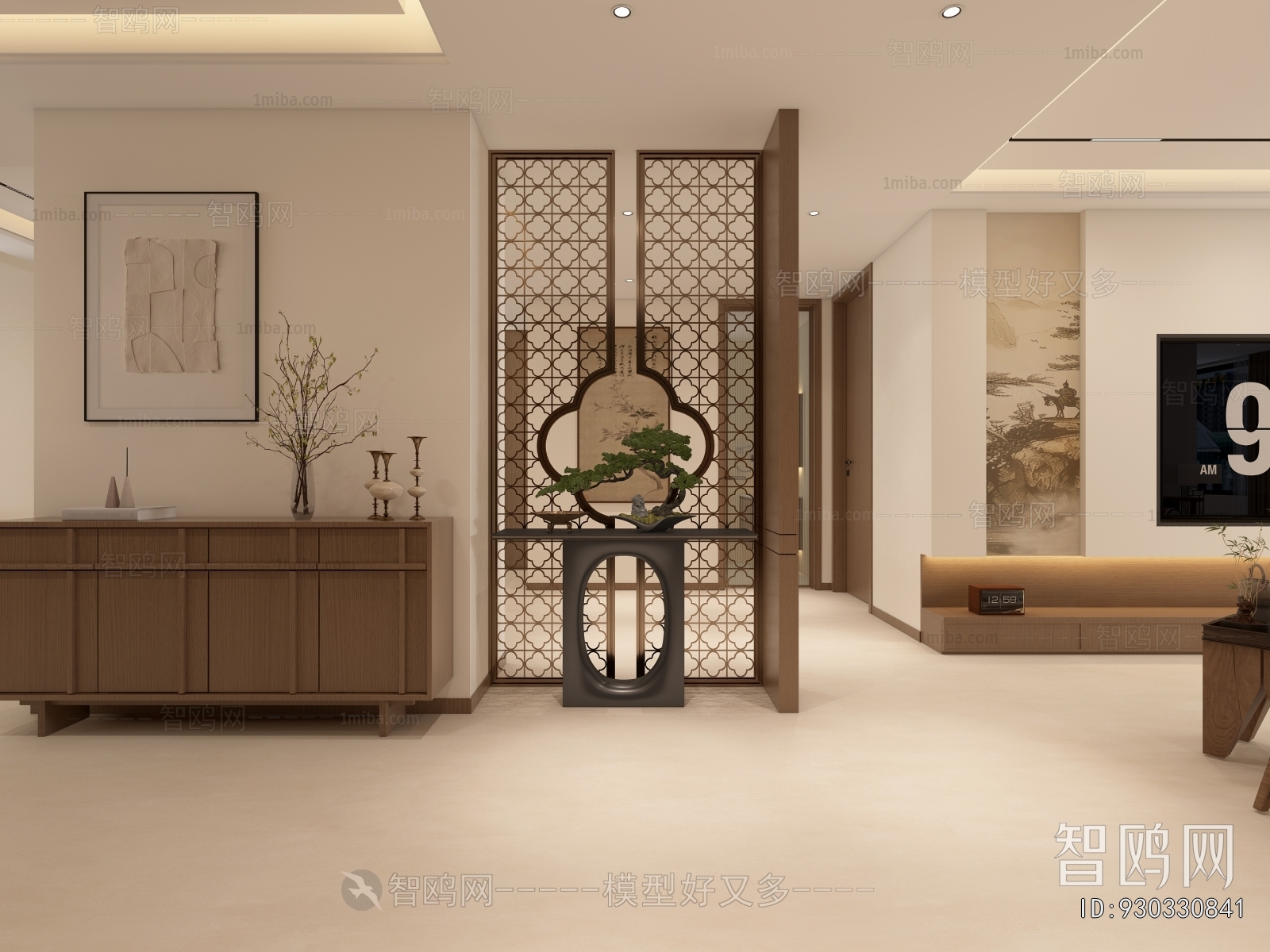 New Chinese Style Hallway