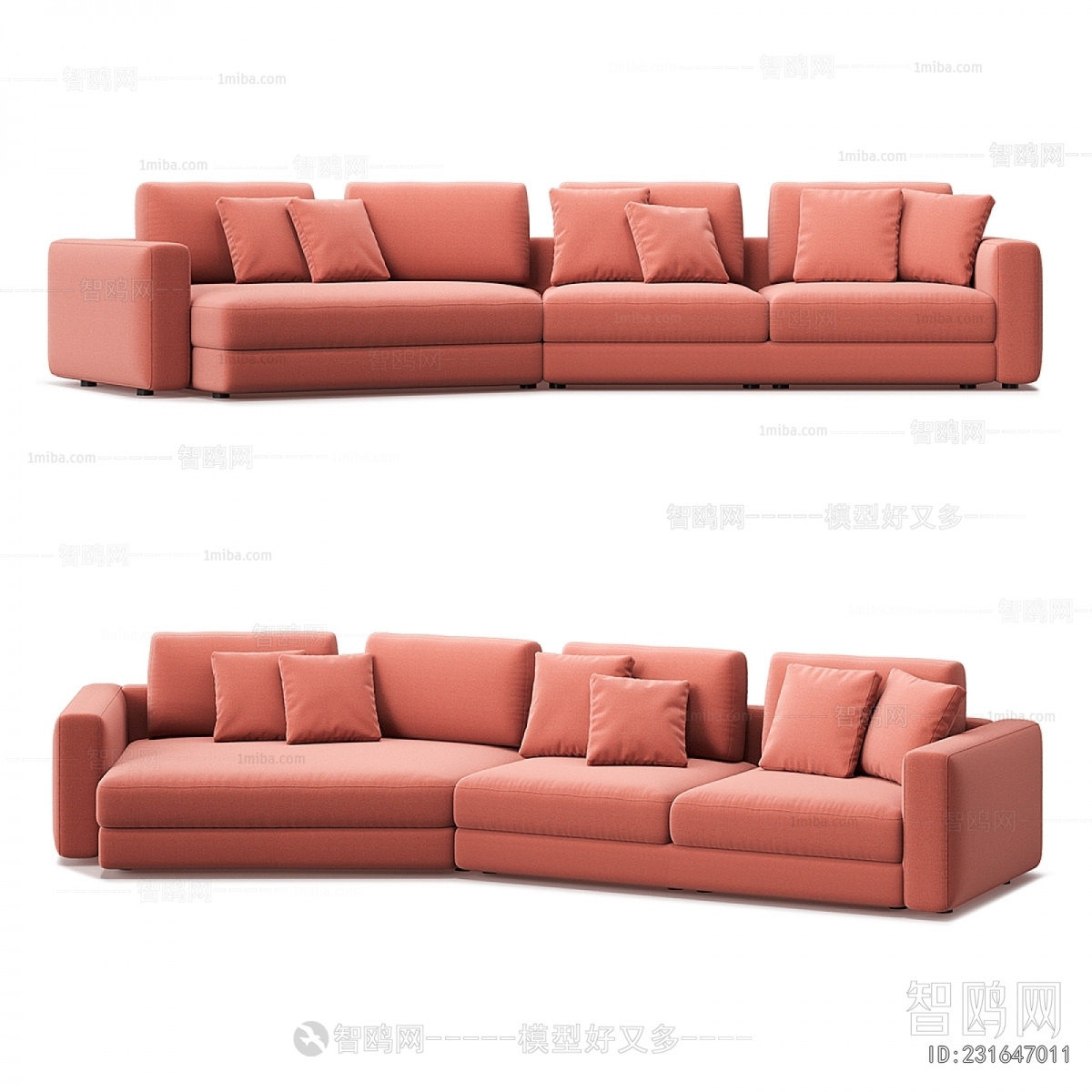 Modern Multi Person Sofa