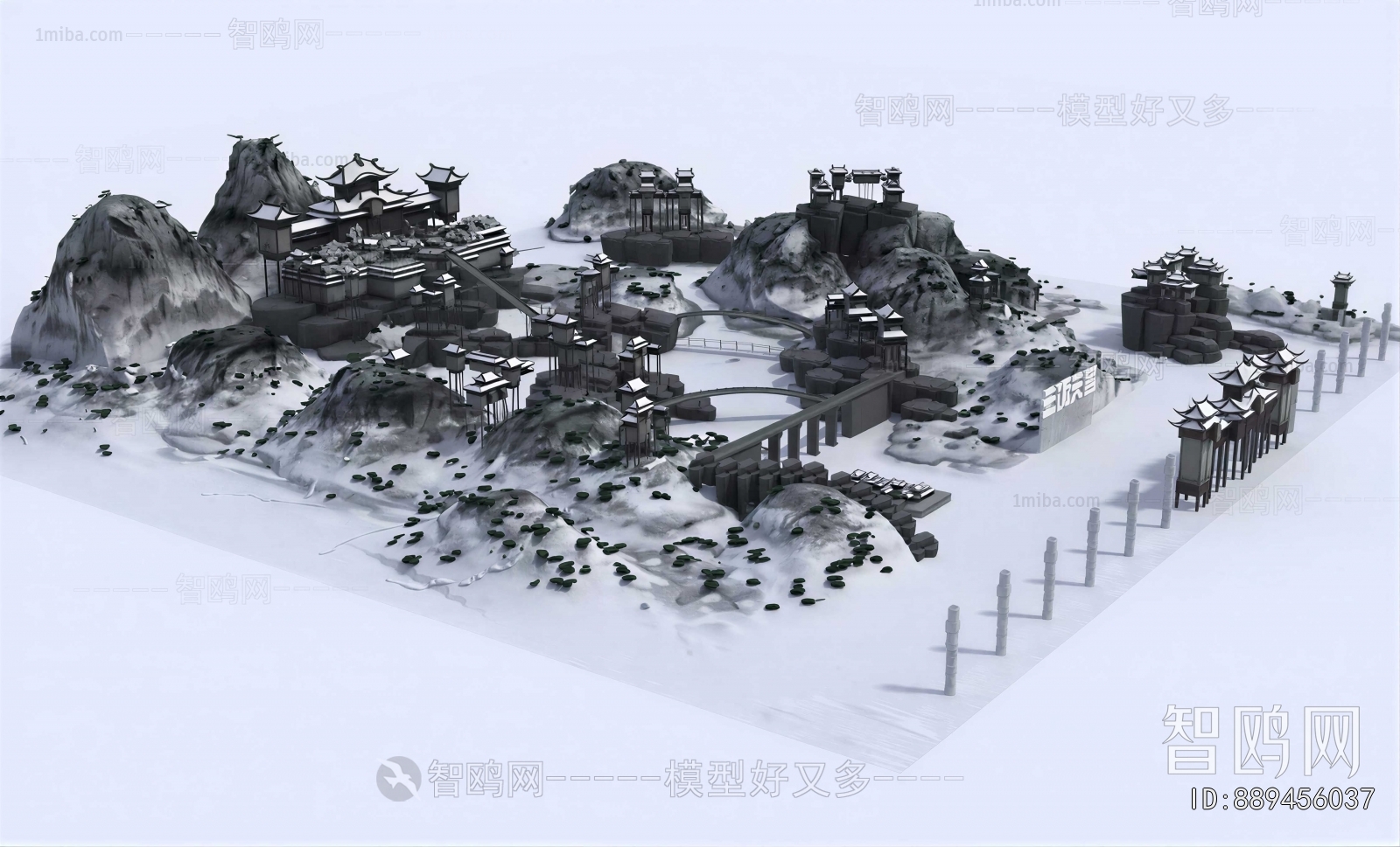 New Chinese Style Building Appearance